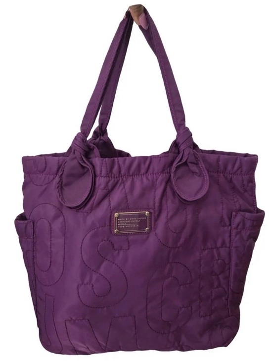 Marc By Marc Jacobs Handbags - Marc by Marc Jacobs Standard Supply Quilted Purple Nylon Tote Bag